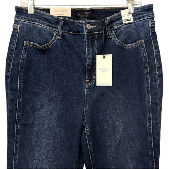 Judy Blue High Rise Angled Side Seam Flare Jeans 13/31 NWT - Picture 12 of 16